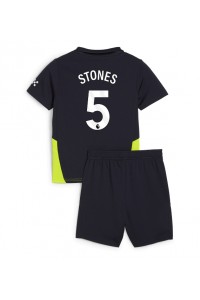 Manchester City John Stones #5 Babytruitje Uit tenue Kind 2024-25 Korte Mouw (+ Korte broeken)